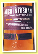 Auchentoshan 29 yo 1988/2018 'PX Sherry Cask Finish' (49.7%, OB) Auchentoshan 29 yo 1988/2018 'PX Sherry Cask Finish' (49.7%, OB)