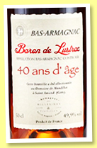 Baron de Lustrac 40 yo (49.9%, OB, for Wine4You, Bas-armagnac, 4000 bottles, +/-2021) 