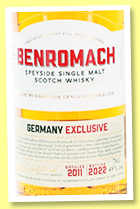 Benromach 2011/2022 (48%, OB, Germany Exclusive, batch #2, 1800 bottles) Benromach 2011/2022 (48%, OB, Germany Exclusive, batch #2, 1800 bottles)