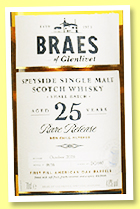 Braes of Glenlivet 25 yo 'Rare Release' (48%, OB, batch #BG/002, first fill American oak barrels, 2020) 