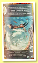 Braeval 23 yo 1997/2021 'The Drink Malt' (52.2%, Pin-Xin Wine Shop, barrel, cask #126750, 92 bottles) 