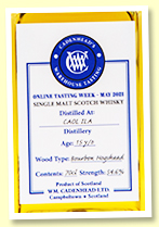 Caol Ila 15 yo 'Online Tasting Week' (54.6%, Cadenhead 'Warehouse Tasting', bourbon hogshead, 2021)