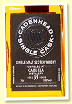 Caol Ila 35 yo 1982/2017 (53.6%, Cadenhead 'Single Cask', bourbon hogshead, 156 bottles)