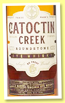 Catoctin Creek 'Roundstone Rye' (40%, OB, +/-2020) Catoctin Creek 'Roundstone Rye' (40%, OB, +/-2020)