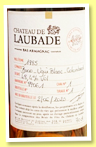 Château de Laubade 1985/2020 'Brut de Fût' (48.4%, OB, Bas-armagnac, bonbonne #89061)