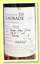 Château de Laubade 1979/2021 'Brut de Fût' (46.2%, OB, Bas-armagnac, cask #75096) Château de Laubade 1979/2021 'Brut de Fût' (46.2%, OB, Bas-armagnac, cask #75096)