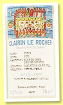 Clairin Le Rocher 2020 (47.2%, OB, La Maison & Velier, Haiti, +/-2021)
