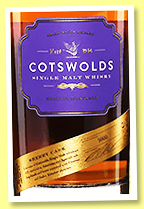 Cotswolds 'Sherry' (57.4%, OB, England, small batch, +/-2022) Cotswolds 'Sherry' (57.4%, OB, England, small batch, +/-2022)