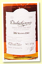 Dalwhinnie 36 yo 1966/2002 (47.2%, OB 'Special Releases', 1500 bottles Dalwhinnie 36 yo 1966/2002 (47.2%, OB 'Special Releases', 1500 bottles