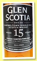 Glen Scotia 15 yo (46%, OB, +/-2022) 