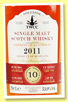 Glenfarclas 10 yo 2021/2021 'Empress of Australia' (53.9%, TWCC, PX sherry, 324 bottles) Glenfarclas 10 yo 2021/2021 'Empress of Australia' (53.9%, TWCC, PX sherry, 324 bottles)