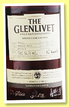 Glenlivet 16 yo 2004/2020 (54.7%, OB for Or Sileis Taiwan, First fill sherry butt, cask #16611, 570 bottles)