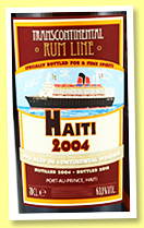 Haiti 2004/2018 (63.1%, LMDW, Transcontinental Rum Line for &Fine Spirits)
