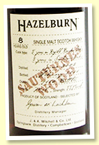 Hazelburn 8 yo 2002/2011 (55.9%, OB 'Wood Expressions', 5 years in refill bourbon + 3 years in Sauternes casks, 9180 bottles)
