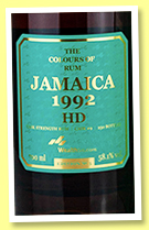 Jamaica 29 yo 1992/2022 'HD' (58.1%, The Colours of Rum, Wealth Solutions, Jamaica, cask #9, 250 bottles) Jamaica 29 yo 1992/2022 'HD' (58.1%, The Colours of Rum, Wealth Solutions, Jamaica, cask #9, 250 bottles)