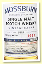 Jura 28 yo 1993/2021 (48.2%, Mossburn, hogshead, 220 bottles)
Jura 28 yo 1993/2021 (48.2%, Mossburn, hogshead, 220 bottles)