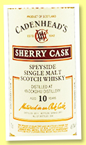 Knockdhu 10 yo 2011/2021 (49.7%, Cadenhead, Sherry Cask, fino sherry hogshead, 300 bottles) 