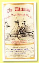 Knockdhu 12 yo 2008/2020 (57.4%, Van Wees, The Ultimate, 38 months sherry cask finish, 690 bottles) 