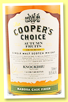Knockdhu 'Autumn Fruits' (59.5%, Cooper's Choice, Madeira cask finish, cask #9476, 342 bottles, 2020)