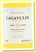 Lagavulin 30 yo 1990/2020 (45.5%, The Syndicate, cask #4396, 96 bottles) Lagavulin 30 yo 1990/2020 (45.5%, The Syndicate, cask #4396, 96 bottles)