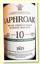 Laphroaig 10 yo 'Original Cask Strength Batch 12' (60.1%, OB, 2020)
