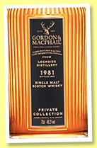 Lochside 40 yo 1981/2022 (49.2%, Gordon & MacPhail, Private Collection, The Recollection, refill sherry hogshead, 141 bottles)