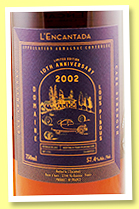 Lous Pibous 2002 (57.4%, L'Encantada, For the USA, 10th Anniversary, Bas-armagnac, +/-2021)