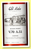 Maison Tribot 'V.70 A.51' (50.3%, Old Master Spirits, for Australia, Grande Champagne, 120 bottles, +/-2021)