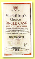Millburn 1981/2004 (61.5%, MacKillop's Choice, sherry wood, cask #353) 