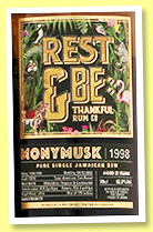 Monymusk 23 yo 1998/2022 (62%, Rest & Be Thankful, Jamaica, American oak barrel, 179 bottles)