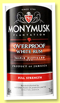 Monymusk 'Overproof White Rum' (63%, OB, Jamaica, +/-2020) Monymusk 'Overproof White Rum' (63%, OB, Jamaica, +/-2020)