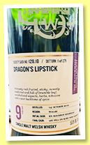 Penderyn 9 yo 2012 (59%, Scotch Malt Whisky Society, Wales, ex-bourbon hogshead, #128.18, 'Dragon's Lipstick', 271 bottles)