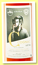 Petite Champagne Lot 84 (56.6%, J. Grosperrin for Malternative Belgium & Asta Morris, Les Bons-Vivants, 263 bottles, 2022)