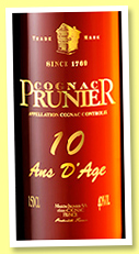 Prunier 10 ans d'âge (40%, OB, cognac, +/-2020)
