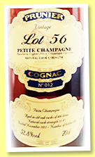 Prunier 'Lot 56' (52.8%, OB, Petite Champagne, Wine4You, The Purist, Alter Ego, 320 bottles, 2021) 