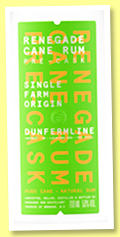 Renegade 'Pre cask Dunfermline 2020' (50%, OB, Grenada) Renegade 'Pre cask Dunfermline 2020' (50%, OB, Grenada)