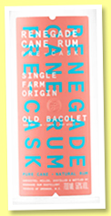 Renegade 'Pre cask Old Bacolet 2020' (50%, OB, Grenada) Renegade 'Pre cask Old Bacolet 2020' (50%, OB, Grenada)