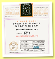 Smögen 2012/2022 (59.6%, Berry Bros. & Rudd, Nordic Casks #2, oloroso hogshead, cask #34, 284 bottles)