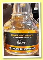 St. Kilian 2016-17-18/2021 'Nine' (55.3%, OB, Germany, Signature Edition, 7500 bottles)