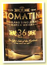 Tomatin 36 yo 'Batch 5' (46.8%, OB, 2019, 800 bottles)
