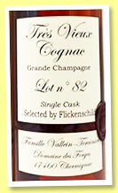 Vallein Tercinier 'Lot n°82' (44.2%, OB, for Whizita / Flickenschild, Grande Champagne, 2022)