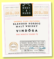 Vindöga 'Blended Nordic Malt Whisky' (59.7%, Berry Bros. & Rudd, Nordic Casks #2, sherry cask, 146 bottles, 2022)