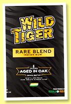 Wild Tiger 8 yo 'Rare Blend' (40%, OB, India, +/-2021) Wild Tiger 8 yo 'Rare Blend' (40%, OB, India, +/-2021)
