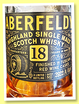 Aberfeldy 18 yo 'Tuscan Red Wine' (43%, OB, batch #2922/A, +/-2022)
