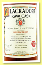 Amrut (61.3%, Blackadder, Raw Cask, India, Ex-Jura cask finish, cask #BA33-2021, 201 bottles) Amrut (61.3%, Blackadder, Raw Cask, India, Ex-Jura cask finish, cask #BA33-2021, 201 bottles)