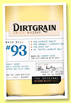 Blackwater 'Dirtgrain Mash Bill #93' (43.1%, OB, Ireland, sherry cask, 1000 bottles, 2022) 