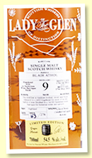 Blair Athol 9 yo 2012/2022 (54.5%, Lady Of The Glen, cask #306693, hogshead + sauternes finish, 278 bottles)
Blair Athol 9 yo 2012/2022 (54.5%, Lady Of The Glen, cask #306693, hogshead + sauternes finish, 278 bottles)