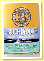 Bruichladdich 7 yo 'Waves' (46%, OB, 2006)