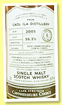 Caol Ila 16 yo 2005/2021 (56.3%, Gordon & MacPhail, Connoisseurs Choice, Selected by Or Sileis, refill sherry hogshead, cask #17600501, 400 bottles) Caol Ila 16 yo 2005/2021 (56.3%, Gordon & MacPhail, Connoisseurs Choice, Selected by Or Sileis, refill sherry hogshead, cask #17600501, 400 bottles)