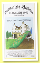 Clynelish 33 yo 1973 '2nd bottling' (54.6%, Prestonfield/Signatory Vintage for LMDW, cask #8913, 439 bottles, +/-2007) Clynelish 33 yo 1973 '2nd bottling' (54.6%, Prestonfield/Signatory Vintage for LMDW, cask #8913, 439 bottles, +/-2007)